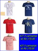 Kit 5 camisetas com direito a escolha!